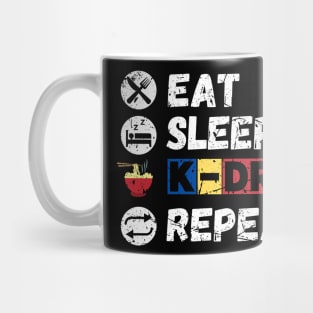 Eat Sleep K-Drama Repeat Mug